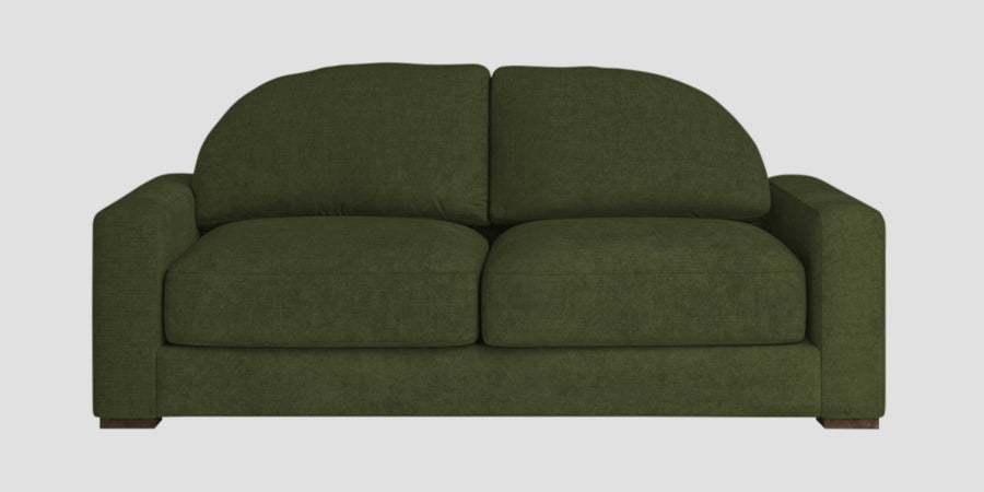 Dara Fabric 2 Seater Sofa In Olive Green Colour - Febonic Living