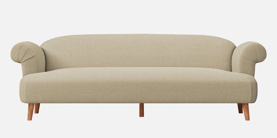 Barber Fabric 3 Seater Sofa In Honey Beige Colour - Febonic Living
