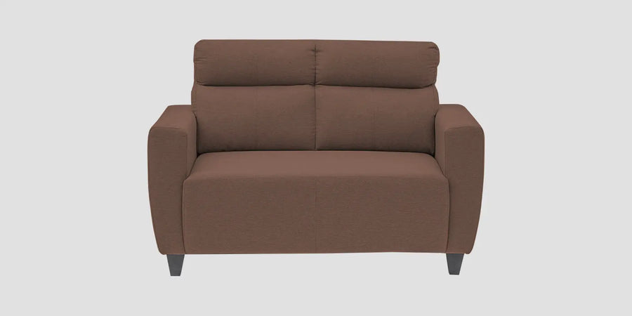 Burban Fabric 2 Seater Sofa In Latte Brown Colour - Febonic Living