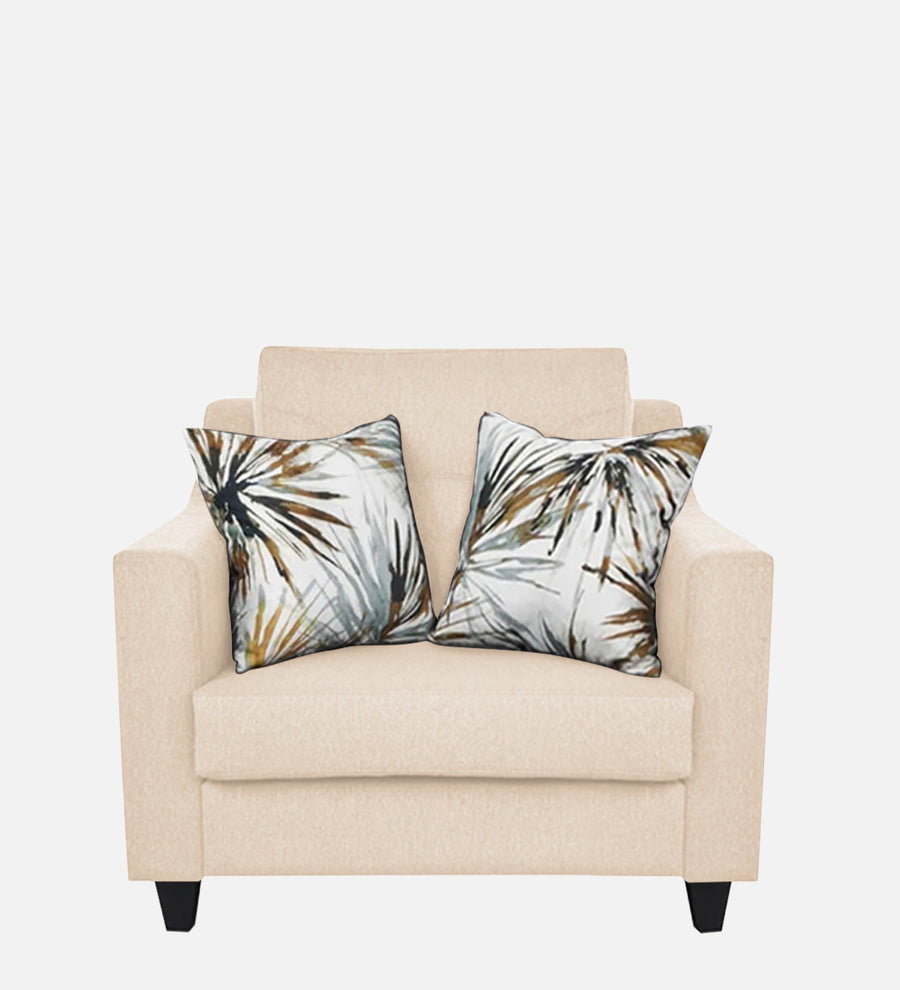 Welly Fabric 1 Seater Sofa In Woom Beige Colour - Febonic Living