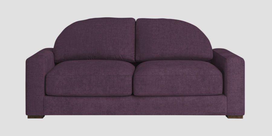 Dara Fabric 2 Seater Sofa In Greek Purple Colour - Febonic Living