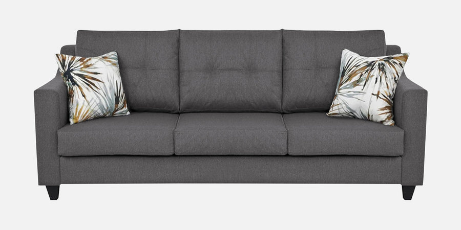 Welly Fabric 3 Seater Sofa In Sudo Grey Colour - Febonic Living