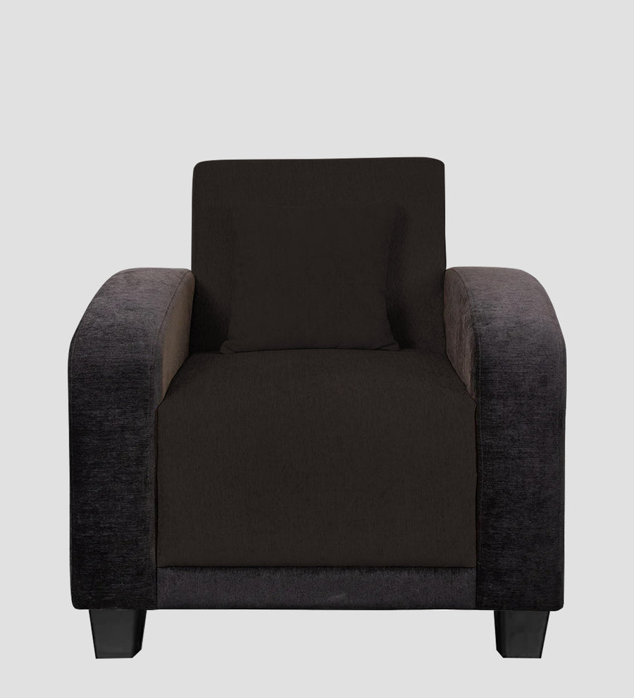 Alex Fabric 1 Seater Sofa In Cara Brown Colour - Febonic Living