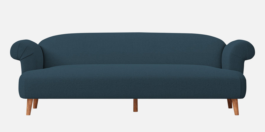Barber Fabric 3 Seater Sofa In Cool Blue Colour - Febonic Living