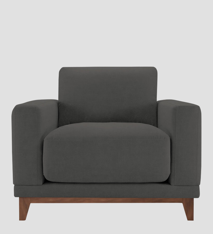 Esha Fabric 1 Seater Sofa In Stone Grey Colour - Febonic Living