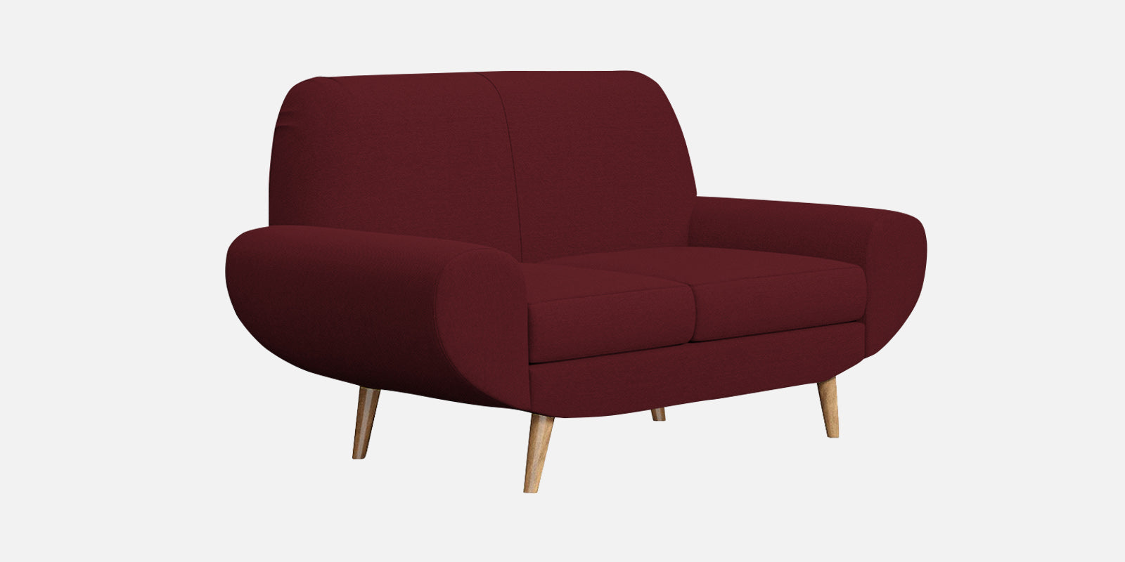 Jessy Fabric 2 Seater Sofa in Blood Maroon Colour