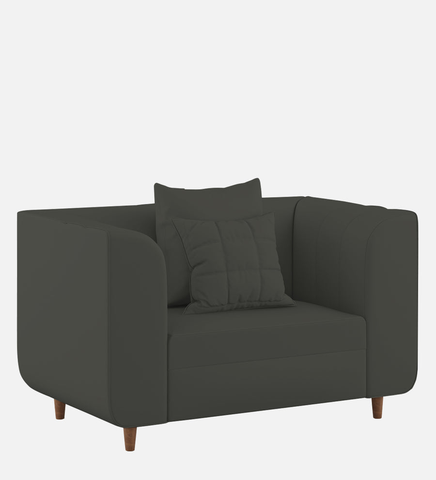 Sumo Velvet 1 Seater Sofa In Hory Grey Colour - Febonic Living