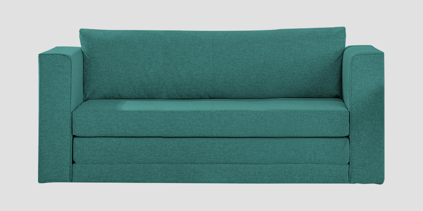 Kenia Fabric 3 Seater Foldable Sofa Cum Bed In Sea Green Colour - Febonic Living