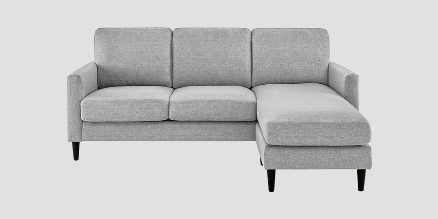 Romie Fabric Lhs Sectional Sofa 2 Lounger In Lit Grey Colour - Febonic Living