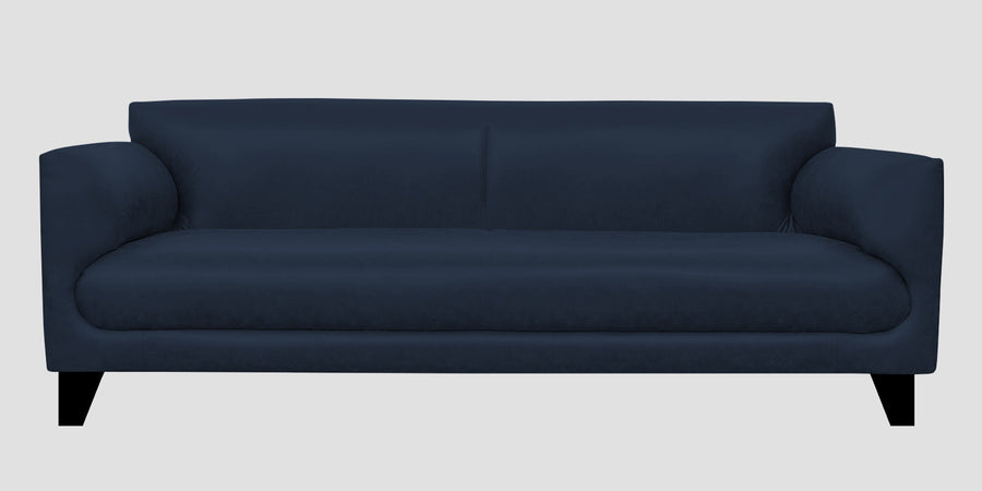 Convi Leatherette 3 Seater Sofa In Berry Blue Colour - Febonic Living
