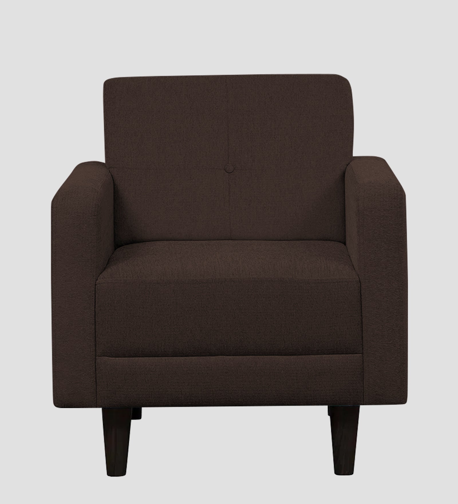 Noha Fabric 1 Seater Sofa In  Coffee Brown Colour - Febonic Living