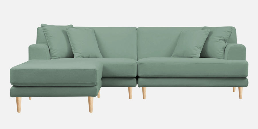 Woody Fabric Rhs Sectional Sofa 3 Lounger In Mist Blue Colour - Febonic Living