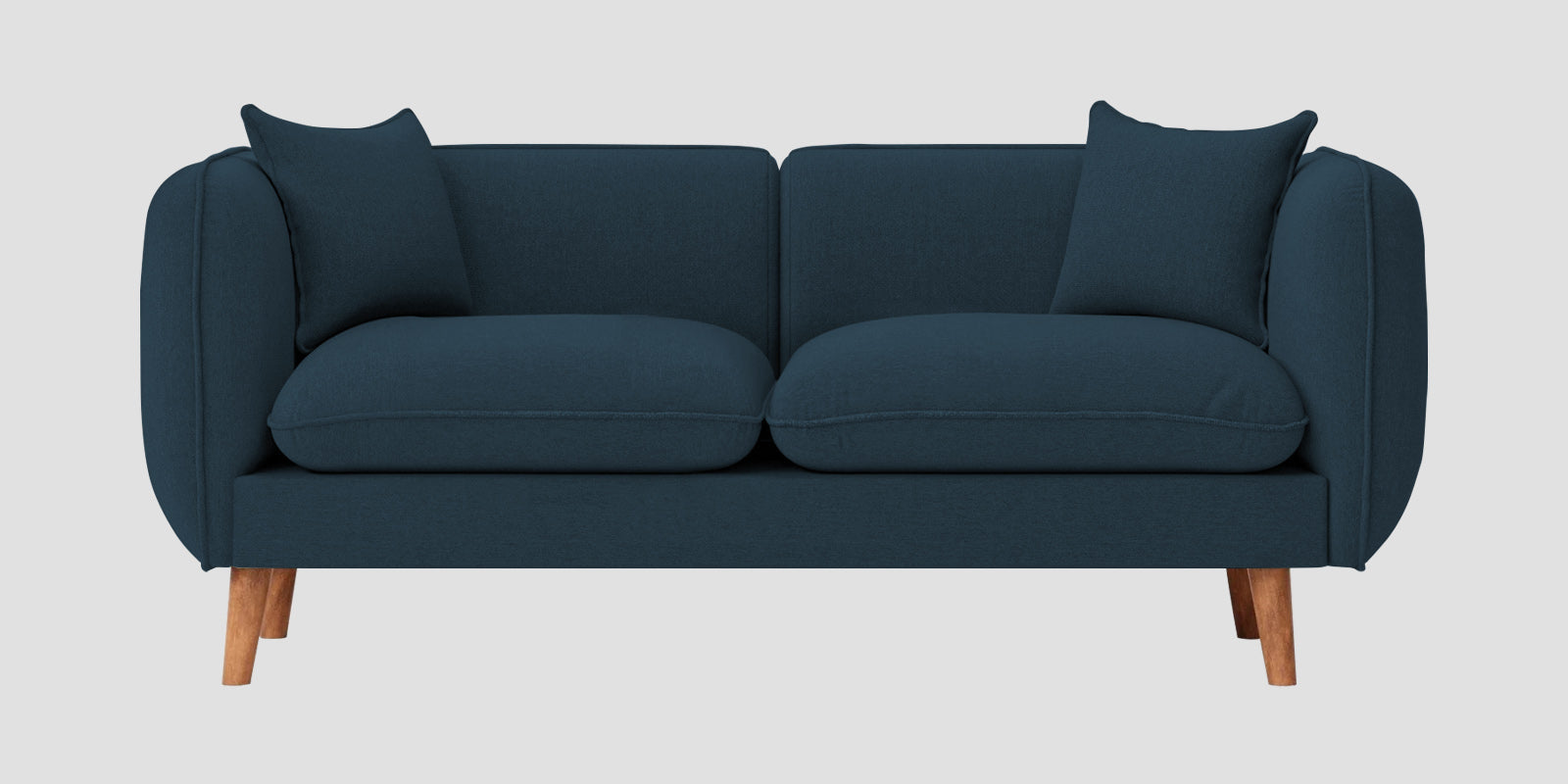 Reva Fabric 2 Seater Sofa In Cool Blue Colour - Febonic Living