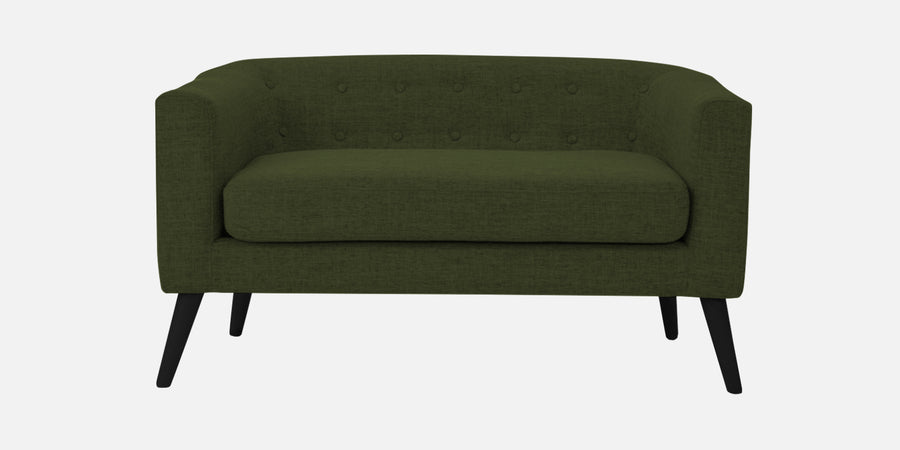 Casper Fabric 2 Seater Sofa In Olive Green Colour - Febonic Living