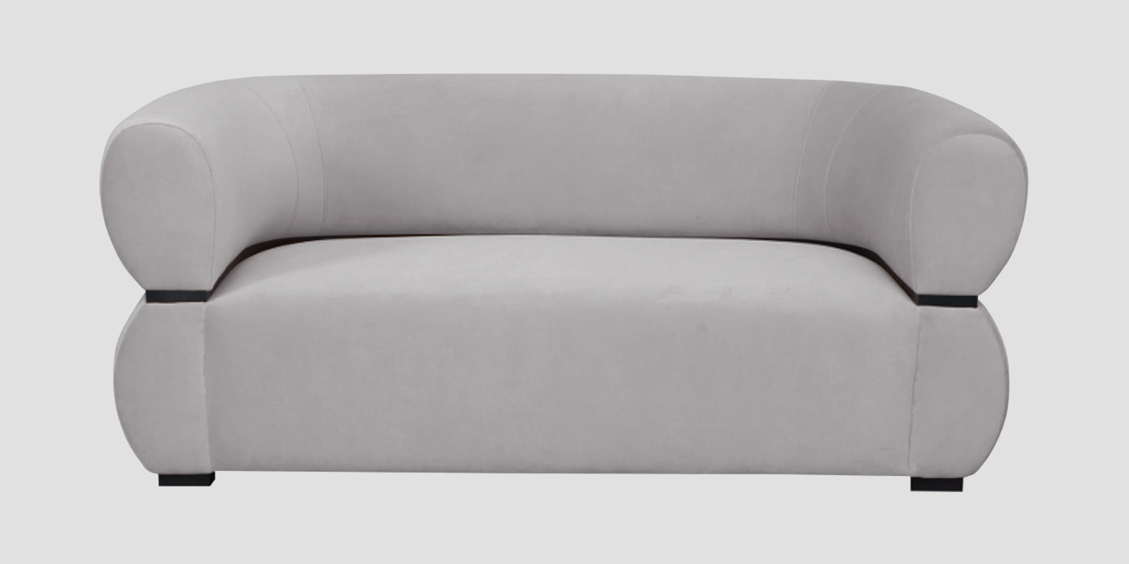 Kula Velvet 2 Seater Sofa In Concrete Grey Colour