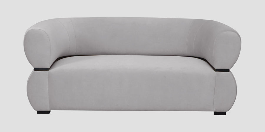 Kula Velvet 2 Seater Sofa In Concrete Grey Colour - Febonic Living