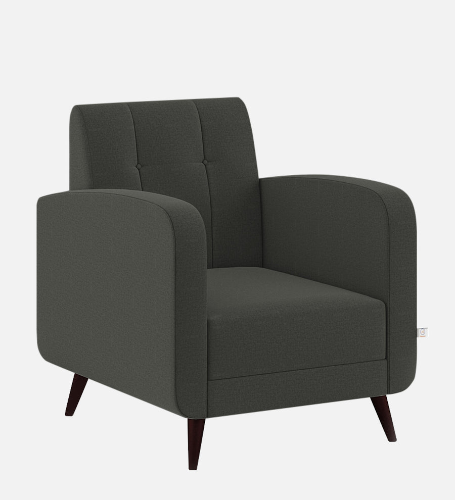 Wiki Velvet 1 Seater Sofa In Hory Grey Colour - Febonic Living