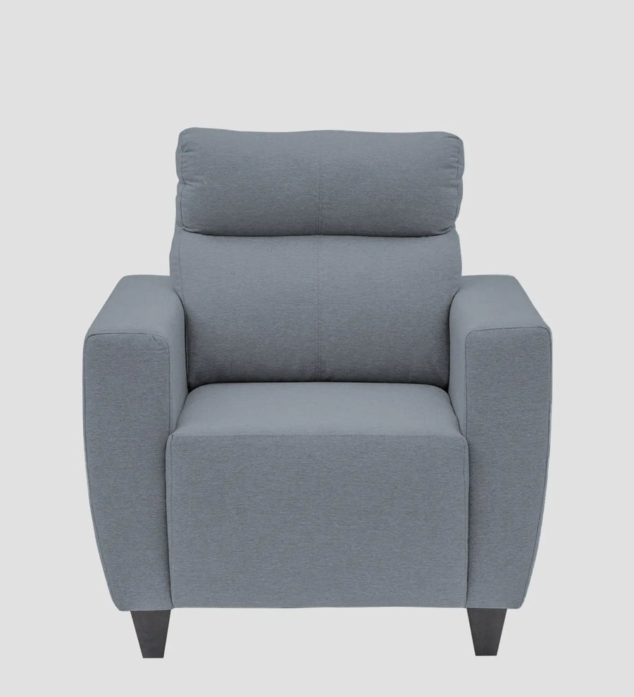 Burban Fabric 1 Seater Sofa In Winter Grey Colour - Febonic Living