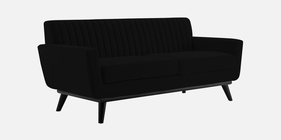 Tucker Velvet 2 Seater Sofa In Adam Black Colour - Febonic Living
