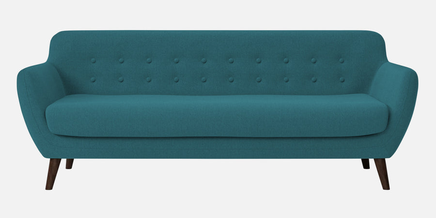 Goofy Fabric 3 Seater Sofa In Water Blue Colour - Febonic Living