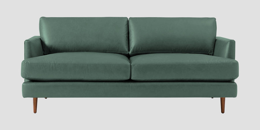 Sterio Leatherette 2 Seater Sofa In Mint Green Colour - Febonic Living