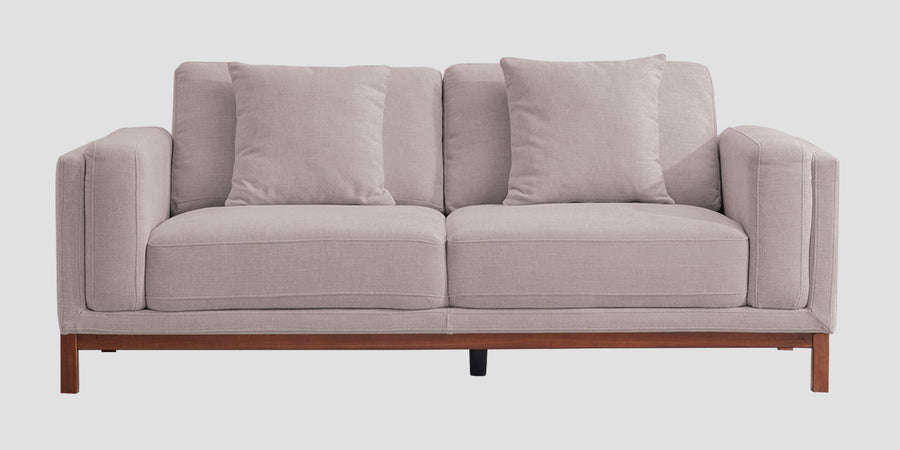 Borry Fabric 3 Seater Sofa In Almond Beige Colour - Febonic Living