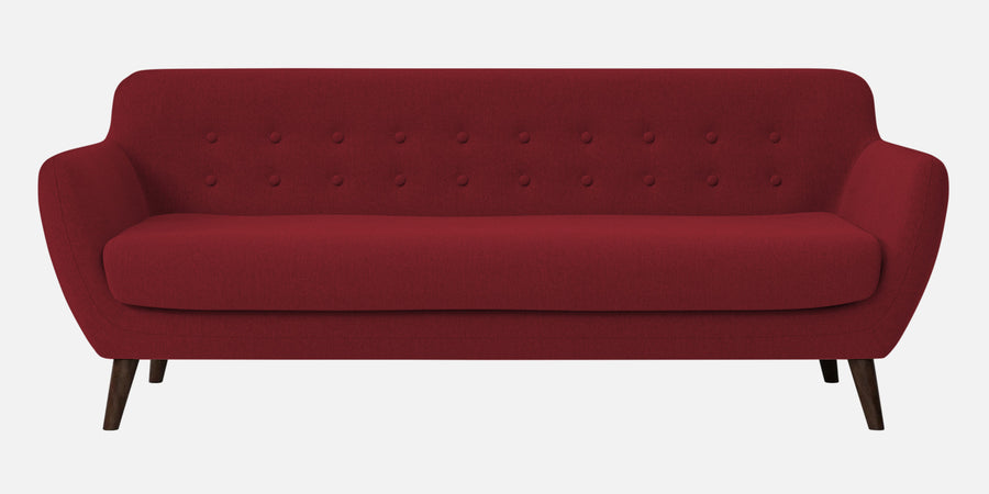 Goofy Fabric 3 Seater Sofa In Chilli Red Colour - Febonic Living
