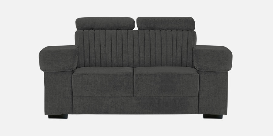 Draco Fabric 2 Seater Sofa In Charcoal Grey Colour - Febonic Living