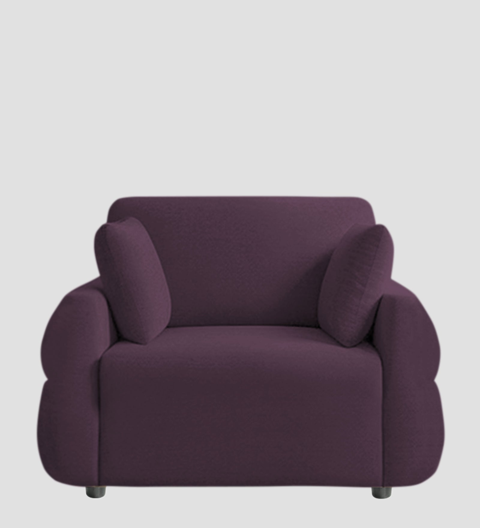 Jack Fabric 1 Seater Sofa In  Greek Purple Colour - Febonic Living