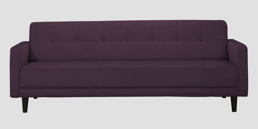 Noha Fabric 3 Seater Sofa In Greek Purple Colour - Febonic Living