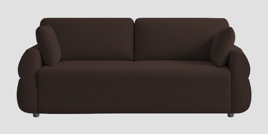 Jack Fabric 3 Seater Sofa In Coffee Brown Colour - Febonic Living