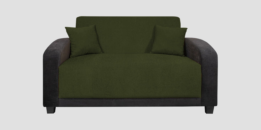 Alex Fabric 2 Seater Sofa In Olive Green Colour - Febonic Living