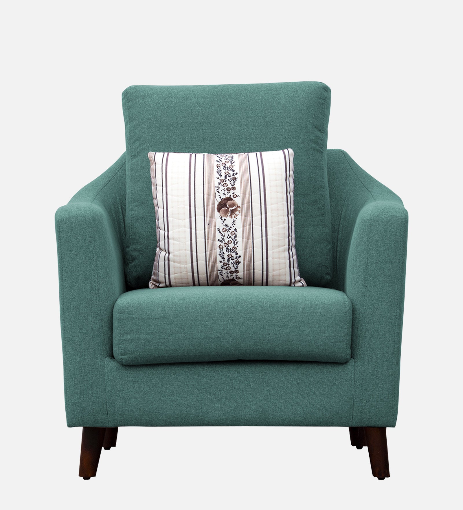 Kevin Fabric 1 Seater Sofa in Sea Green Colour