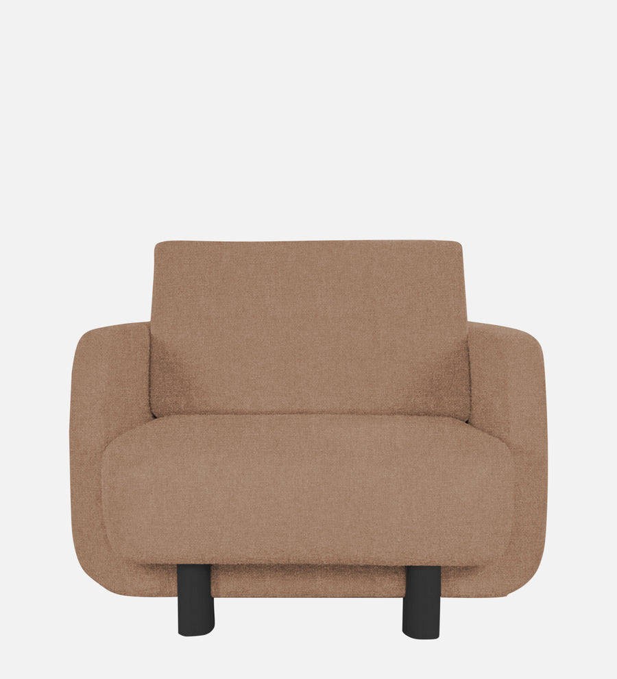 Varu Fabric 1 Seater Sofa In Cosmic Beige Colour - Febonic Living