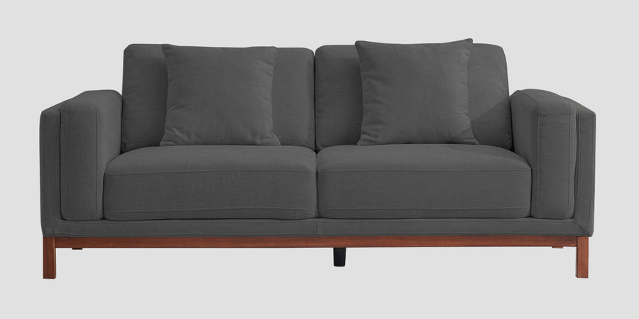 Borry Fabric 3 Seater Sofa In Stone Grey Colour - Febonic Living