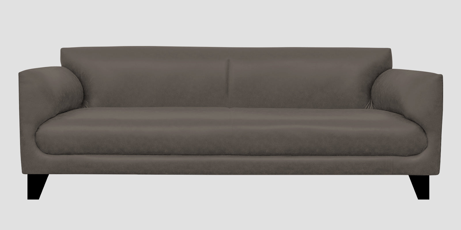 Convi Leatherette 3 Seater Sofa In Shark Grey Colour - Febonic Living