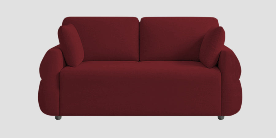 Jack Fabric 2 Seater Sofa In Blood Maroon Colour - Febonic Living