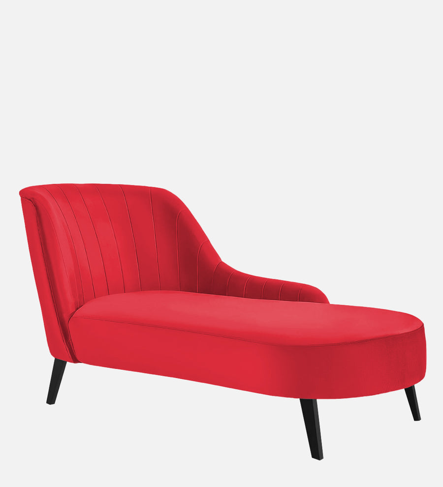 Flora Velvet Rhs Chaise Lounger In Ox Blood Maroon Colour - Febonic Living