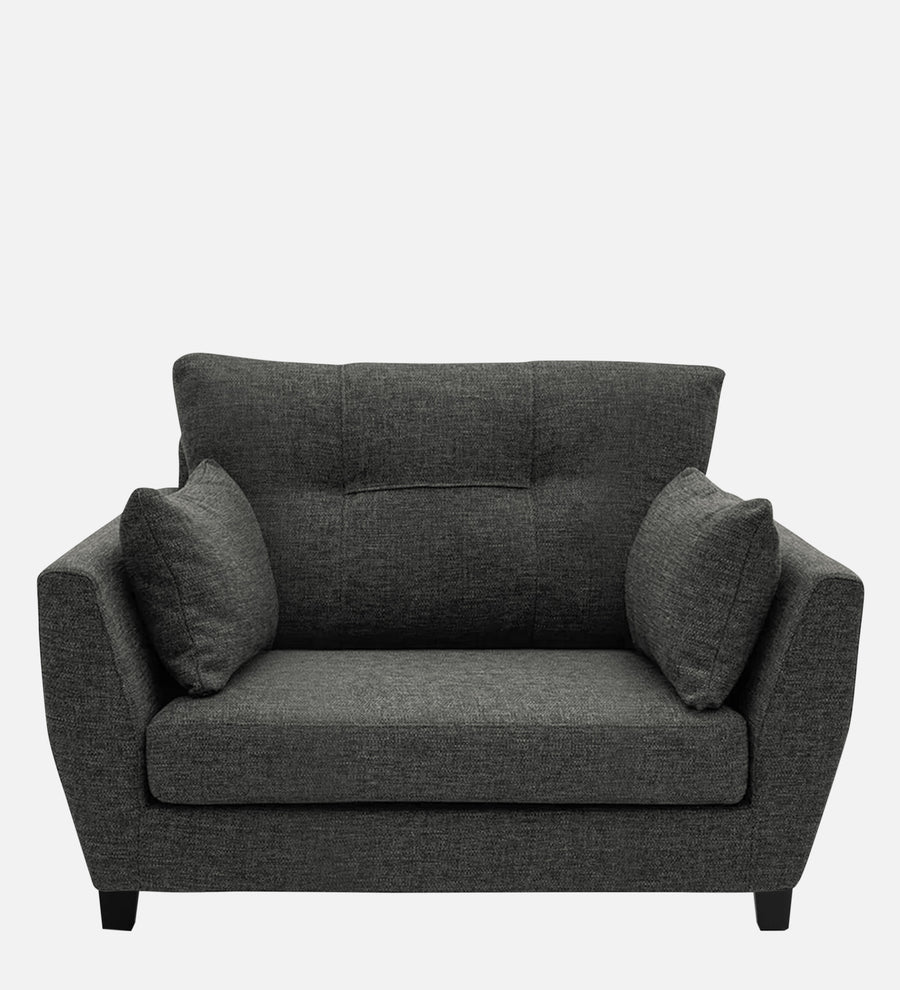Mario Fabric 1 Seater Sofa In Charcoal Grey Colour - Febonic Living