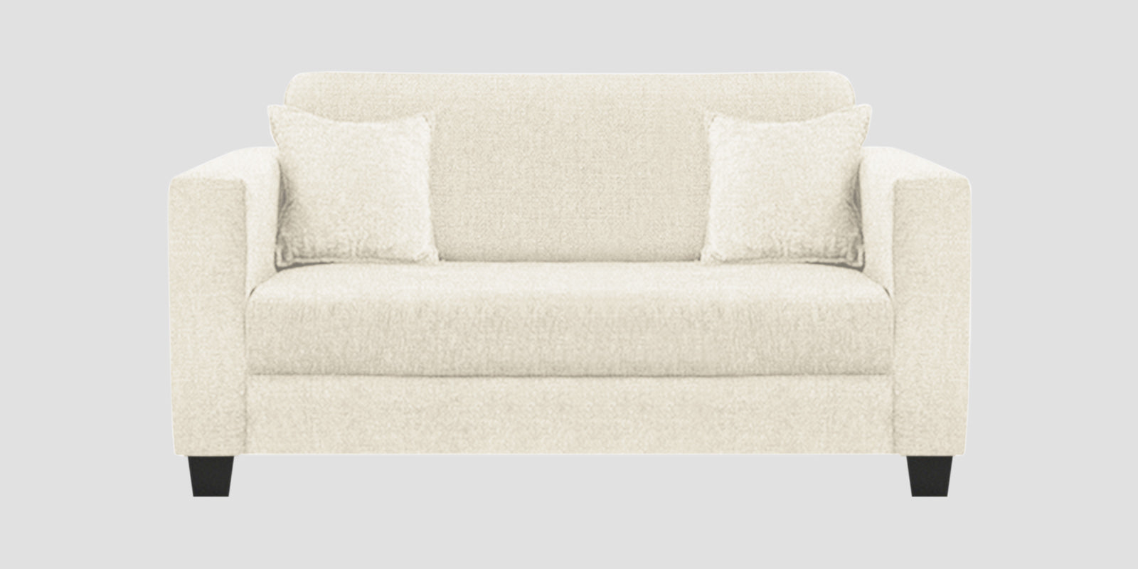 Nebula Fabric 2 Seater Sofa In Ivory Cream Colour - Febonic Living