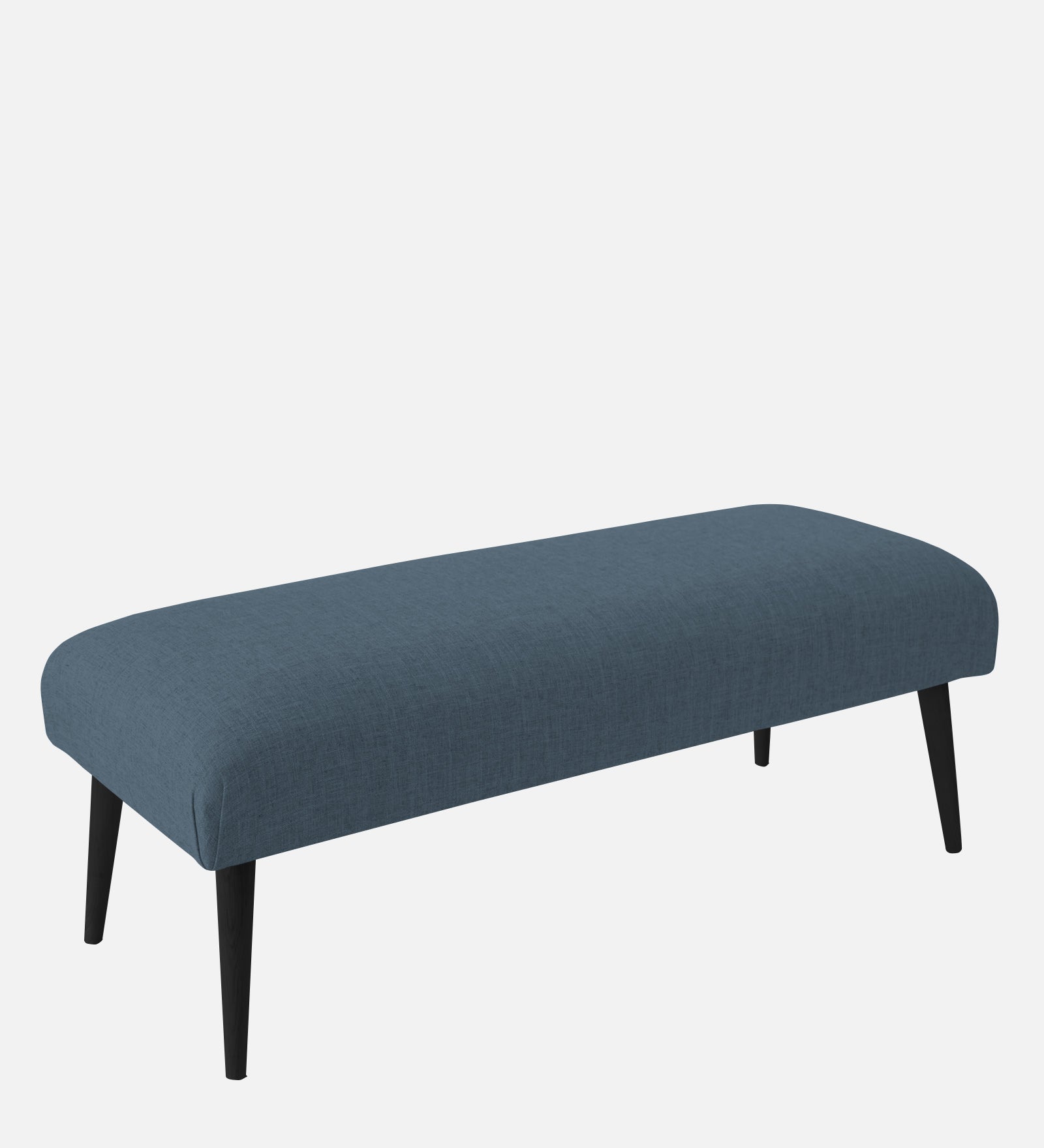 Adon Velvet Bench In Oxford Blue Colour