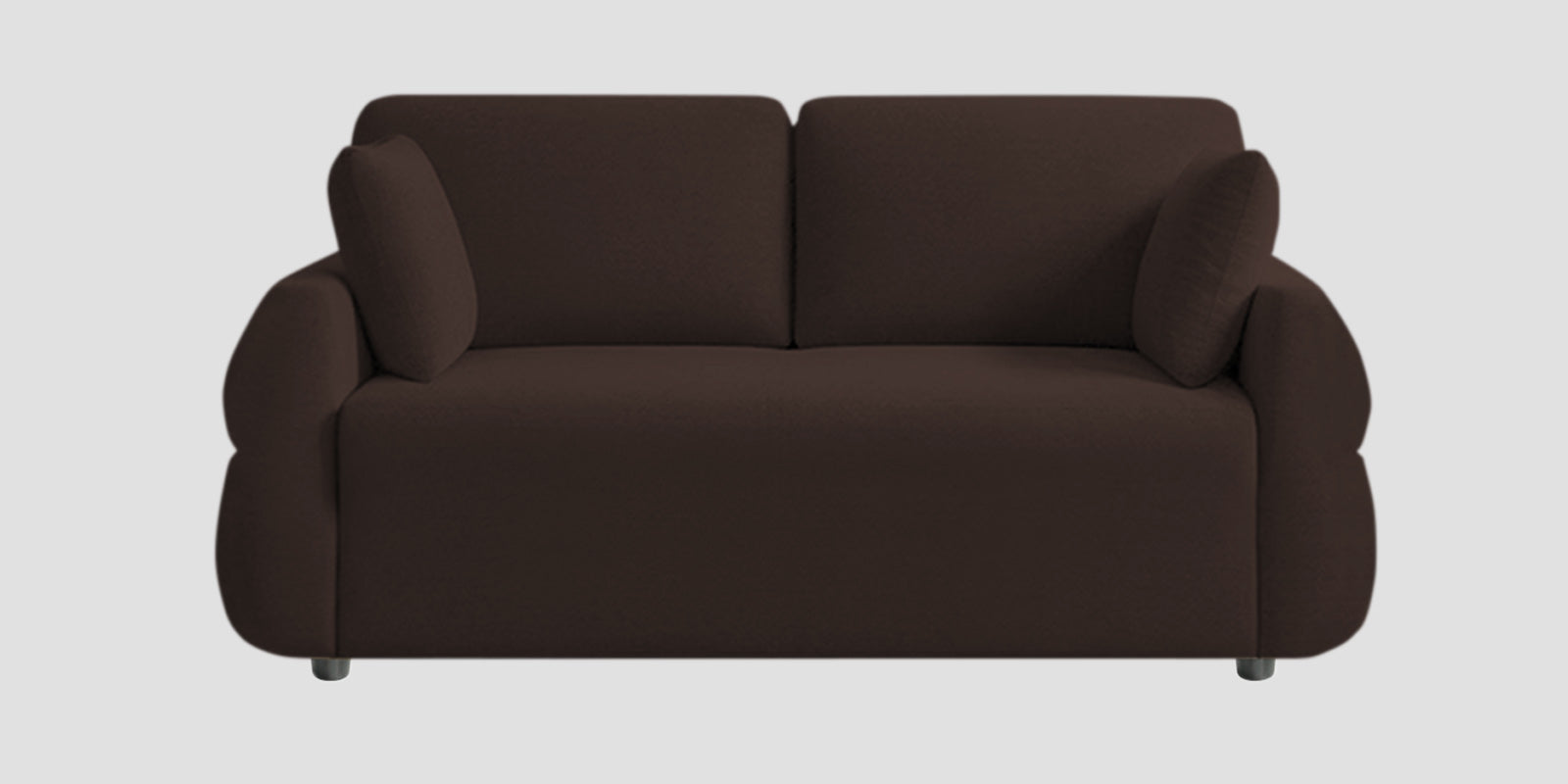 Jack Fabric 2 Seater Sofa In Coffee Brown Colour