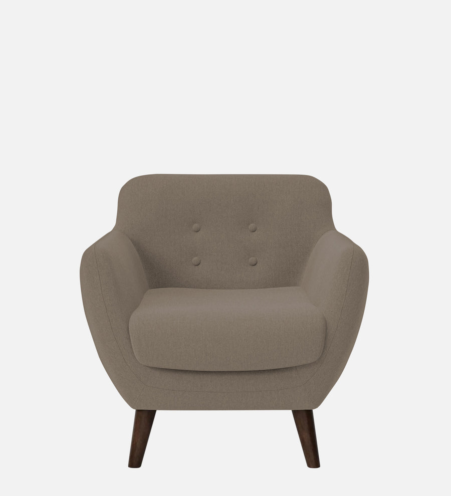 Goofy Fabric 1 Seater Sofa In Hazel Beige Colour - Febonic Living