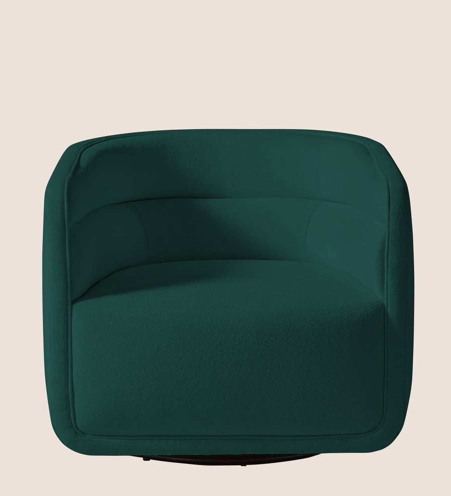 Ria Fabric Swivel Chair In Sage Green Colour - Febonic Living