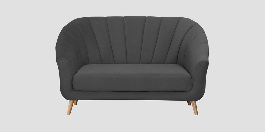 Kaylee Velvet 2 Seater Sofa In Davy Grey Colour - Febonic Living