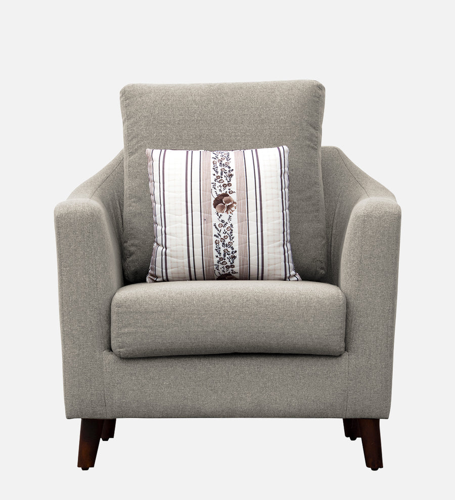 Kevin Fabric 1 Seater Sofa In Ash Grey Colour - Febonic Living
