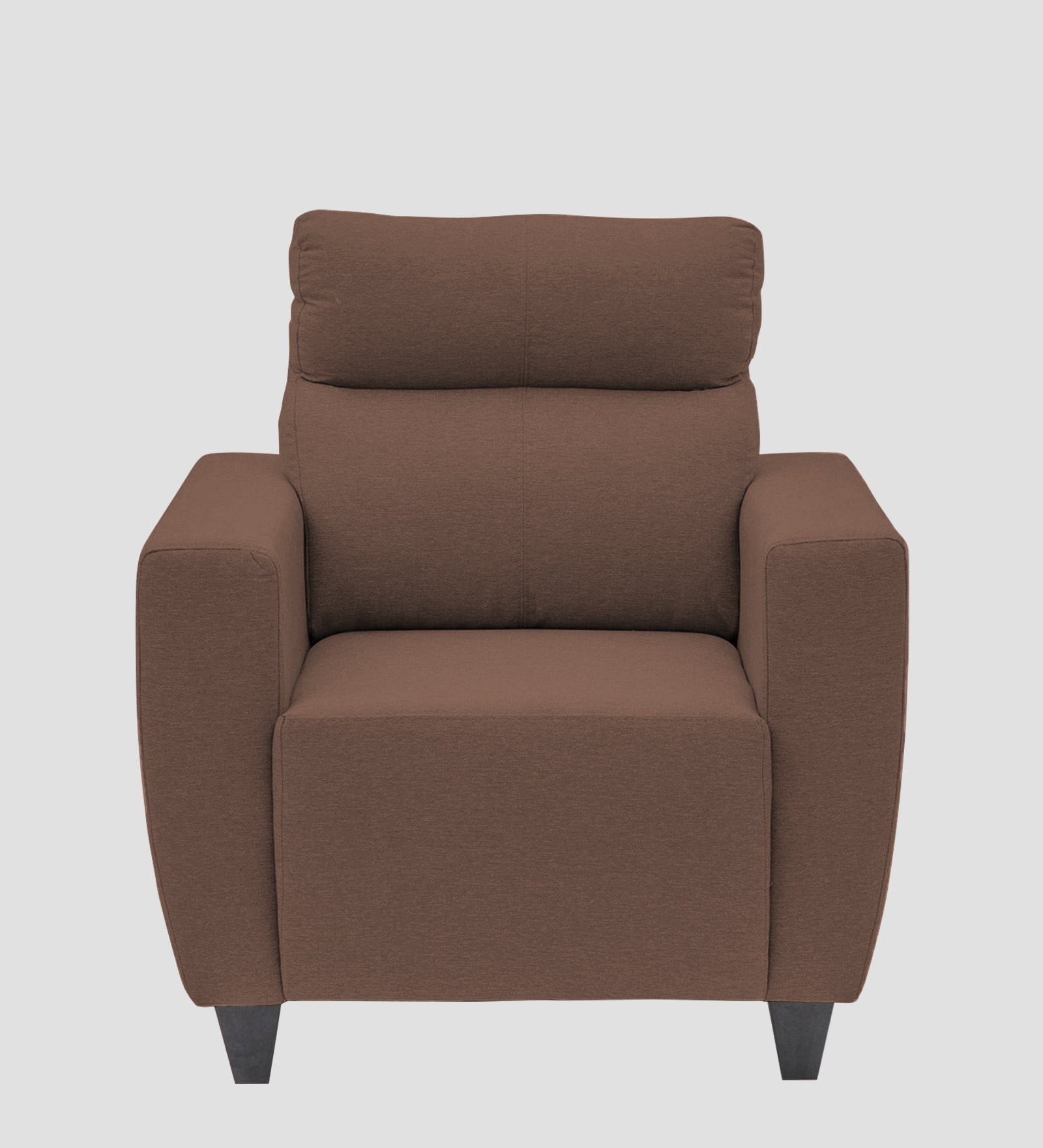 Honor Fabric 1  Seater Sofa In Latte Brown Colour - Febonic Living