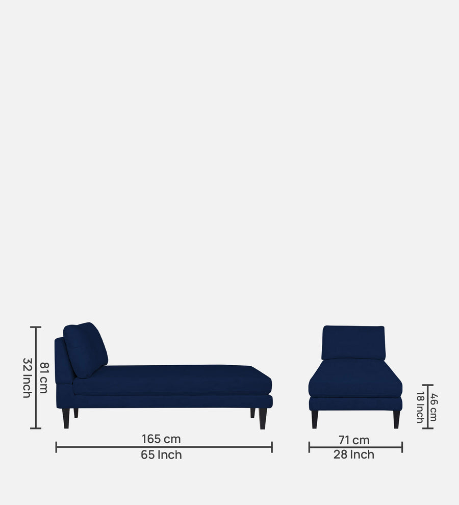 Nadia Fabric Chaise Lounger In Royal Blue Colour - Febonic Living