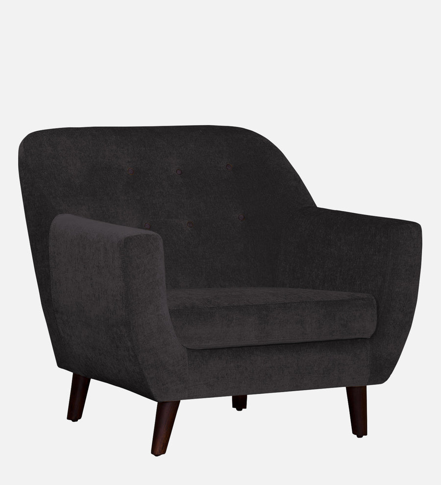 German Fabric 1 Seater Sofa In Maba Grey Colour - Febonic Living