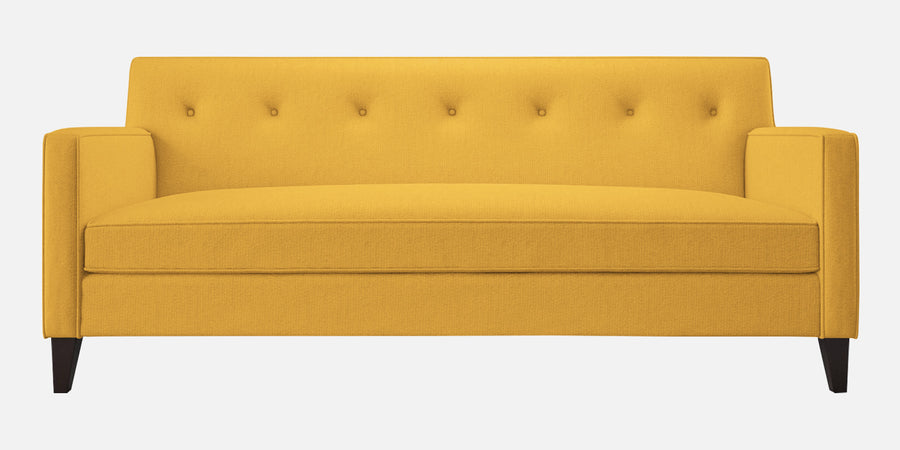 Miller Fabric 3 Seater Sofa In Bold Yellow Colour - Febonic Living